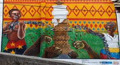 A través de murales se logra perpetuar la historia en el municipio de Ocaña. / Foto: Cortesía / La Opinión 