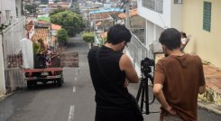 Ruedan cortometraje en el barrio El Páramo