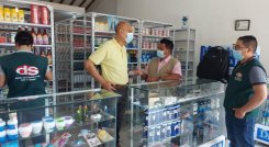 Funcionarios del Instituto Departamental de Salud, IDS, adelantan labores de inspección y vigilancia en las farmacias evitar la venta de medicamentos antidepresivos utilizados por los jóvenes para doparse.