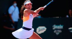 Camila Osorio en el WTA 250 de Guadalajara. 