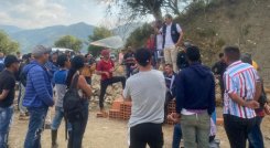 Campesinos de Hacarí levantan bloqueo vial./Foto: Cortesía