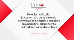 Maestros en riesgo