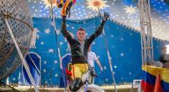  'El Payaso motociclista' enseñó sobre cultura ciudadana a los niños de Agua Clara