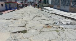 Por la acción del invierno la malla vial del municipio de Ocaña se encuentra en precarias condiciones.        