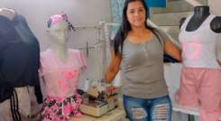 Yamileth Salas es una de las emprendedoras migrantes venezolanas beneficiadas por Empropaz. / Foto: Cortesía