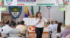 Un diagnóstico acerca de la situación de la educación en la provincia de Ocaña y zona del Catatumbo hace la secretaria de Educación Departamental, Luddy Páez Ortega.