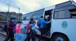Arrancó el transporte escolar en el municipio de Ocaña, no obstante, la plata solo alcanza hasta mitad de año.