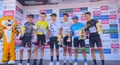 Germán Darío Gómez (GW-Shimano-Sidermec), de amarillo retuvo el título de la Vuelta.  