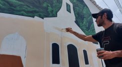 A través de murales buscan mitigar el duelo por la pérdida de un ser querido./ Fotos Javier Sarabia/La Opinión.