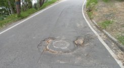 Mal estado de vías en Pamplona