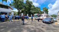 Trasportistas llegaron a la residencia oficial del gobernador del Táchira. 