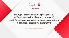 Todo para última hora