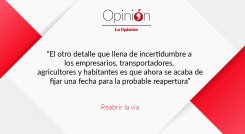 Reabrir la vía