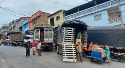 Las autoridades adoptan medidas para organizar la plaza de mercado de Ocaña./ Foto: Cortesía