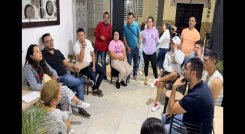 Comerciantes del barrio Marabel solicitan aplazar las obras para el próximo año. / Foto cortesía