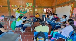 En la vereda San Antonio sur tienen la esperanza de tomar agua potable./ Foto: Cortesía