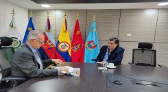 El alcalde de Ocaña se reunió con el ministro de Defensa para exponer la situación del orden público./ Foto: Cortesía.