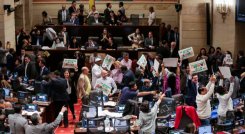 Plenaria de la Cámara de Representantes durante el debate sobre la reforma a la Salud