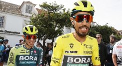 Sergio Higuita y Daniel Felipe Martínez (Bora-HansGrohe) lucharán por el podio en la Strade Bianche.