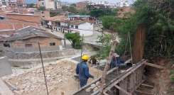 Avanzan los trabajos de la adecuación del viacrucis hacia el monumento de Cristo Rey en Ocaña. /Foto: Cortesía