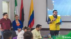 En Ocaña se adelantan charlas para prevenir el fenómeno de las minas antipersonales y munición sin explotar./ Foto: Cortesía