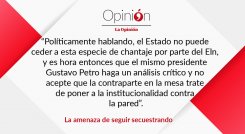 La amenaza de seguir secuestrando