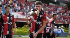 Valentin Robaldo, delantero del Cúcuta Deportivo. 