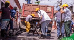 Este tipo de acciones se realizan de manera provisional para mejorar la movilidad y evitar accidentes./ Foto: Cortesía / La Opinión