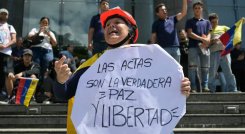 Varios gobiernos y organismos insisten en que se publiquen las actas con los resultados de las elecciones en Venezuela./Foto AFP