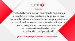 ¿Para cuándo el plan contra la corrupción?