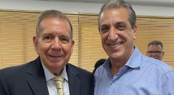 El exdiputado Biagio Pilieri junto a Edmundo Gónzalez. 