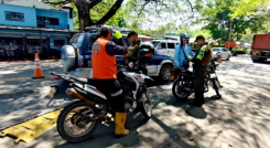 Policías de tránsito están desplegados en Norte de Santander. 