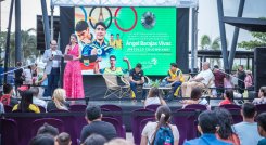El reconocimiento a Ángel Barajas se realizó en la plazoleta principal del Centro Comercial Jardín Plaza Cúcuta / Foto Cortesía