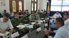 Autoridades departamentales se reunieron para buscar soluciones al problema de la inseguridad.