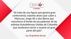Los 18 gestores de paz