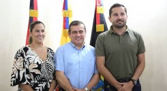 Gregorio Correa, Ruby Chacón y Juan Diego Ordóñez ocuparán la mesa directiva de la Asamblea en 2025./Foto Carlos Ramírez