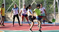 Entre las jugadoras, había mujeres migrantes, colombianas retornadas y miembros de comunidades de acogida.