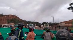 Bloqueo en Urimaco. Foto: captura de pantalla 