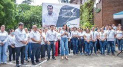 Plantón llevado a cabo en Corponor para pedir la liberación de director de Codechocó/Foto cortesía