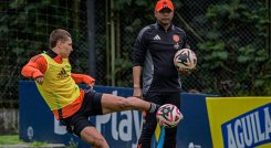Dayan Pérez y Fredy Hurtado, selección Colombia Sub-17. 