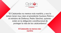 El Catatumbo no merece más martirio