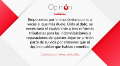 Costosos errores judiciales