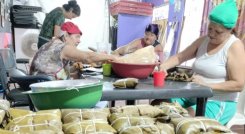 Más de 140 hayacas entregó Frontera Morada este diciembre.