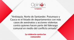 La violencia contra los comunales