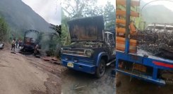 Camión Incinerado Arboledas Cucutilla