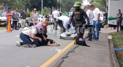 El doble asesinato ocurrió en la vía Cúcuta–Pamplona, a la altura del sector La Cristalina. Foto: Leonardo Favio Oliveros-La Opinión