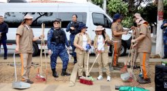 jornada de recuperación de parque por parte de reclusos