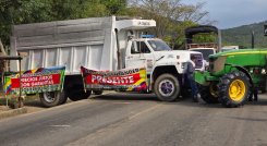 Bloqueada la vía Cúcuta – Puerto Santander por protesta indefinida de arroceros