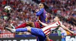 El Atlético de Madrid le asestó el golpe mas duro al Barcelona en la temporada.