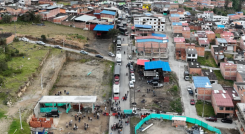 Bloqueo de vías en Chitagá. 